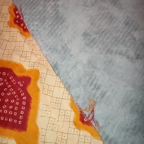 Fire Saree Sari Long Traditional 16 Feet Long Wrap Ethnic India Outfit Vintage - Picture 9 of 12